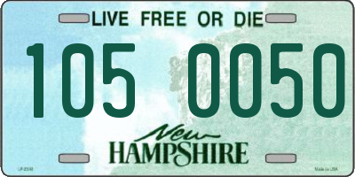 NH license plate 1050050