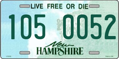 NH license plate 1050052