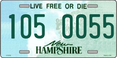 NH license plate 1050055