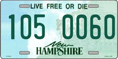 NH license plate 1050060