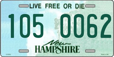 NH license plate 1050062