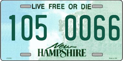 NH license plate 1050066