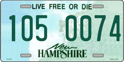 NH license plate 1050074