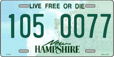 NH license plate 1050077