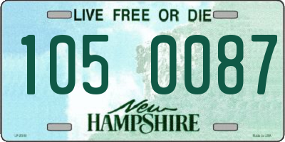 NH license plate 1050087
