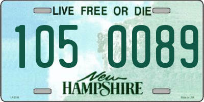 NH license plate 1050089