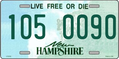 NH license plate 1050090