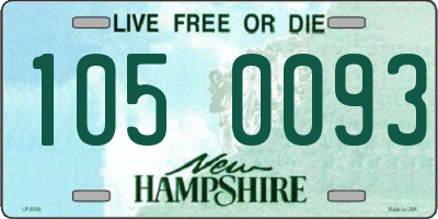 NH license plate 1050093