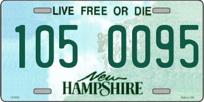 NH license plate 1050095