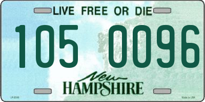 NH license plate 1050096