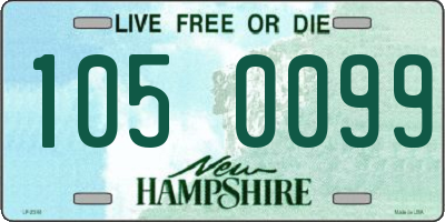 NH license plate 1050099