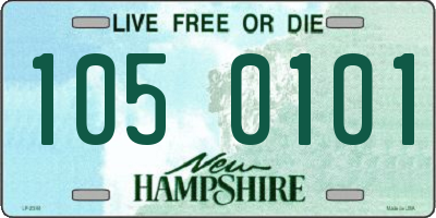 NH license plate 1050101