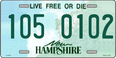 NH license plate 1050102