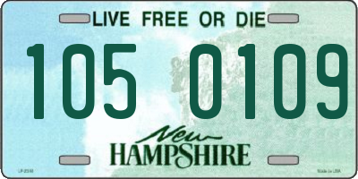 NH license plate 1050109