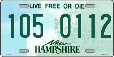 NH license plate 1050112