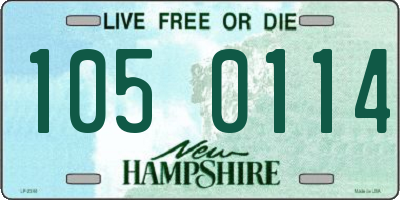 NH license plate 1050114