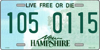 NH license plate 1050115