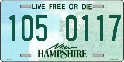 NH license plate 1050117