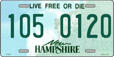 NH license plate 1050120