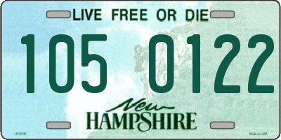 NH license plate 1050122