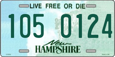 NH license plate 1050124