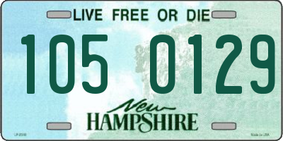NH license plate 1050129