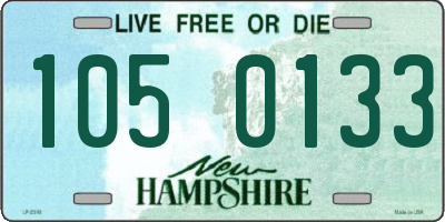NH license plate 1050133