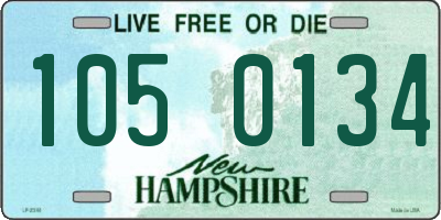 NH license plate 1050134