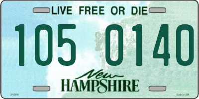 NH license plate 1050140