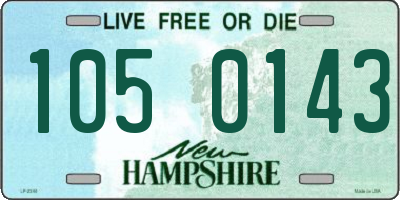 NH license plate 1050143