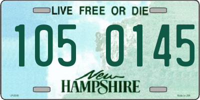 NH license plate 1050145