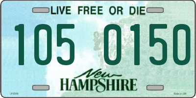 NH license plate 1050150