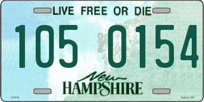 NH license plate 1050154