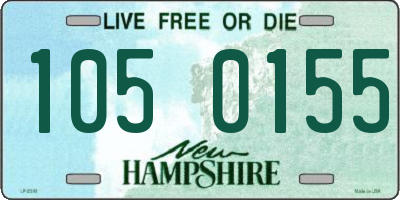 NH license plate 1050155