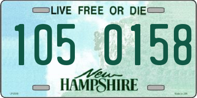 NH license plate 1050158