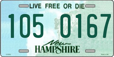 NH license plate 1050167