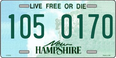 NH license plate 1050170