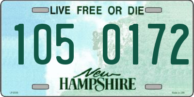 NH license plate 1050172