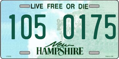 NH license plate 1050175