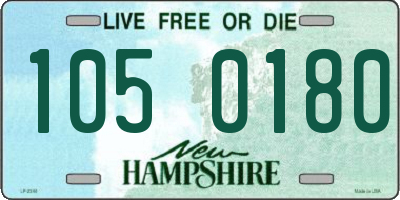 NH license plate 1050180
