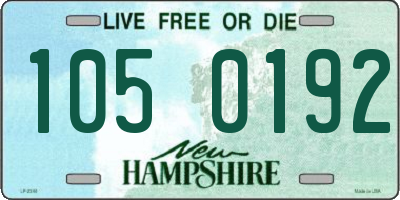 NH license plate 1050192