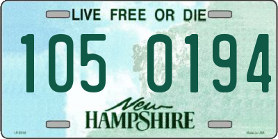 NH license plate 1050194