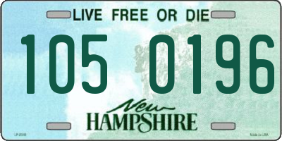 NH license plate 1050196