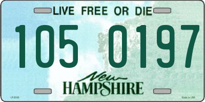 NH license plate 1050197