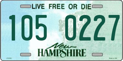 NH license plate 1050227