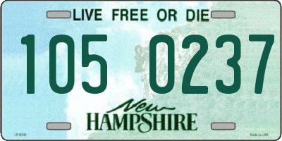 NH license plate 1050237
