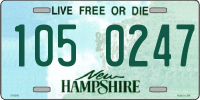 NH license plate 1050247