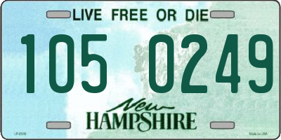 NH license plate 1050249