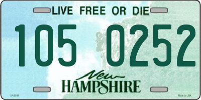 NH license plate 1050252