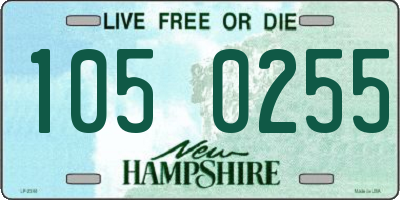 NH license plate 1050255